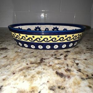 Polish Pottery Oval Dish - Small
